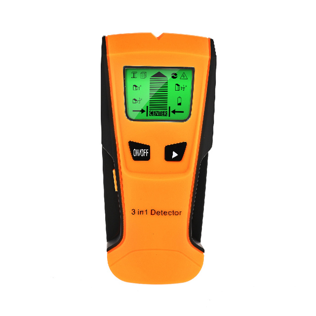 3 in 1 Metal Detector LCD Display Multifunctional Wall Detector Find Wooden Pin Metal Cable Detector Wall Scanner wit AC Warning