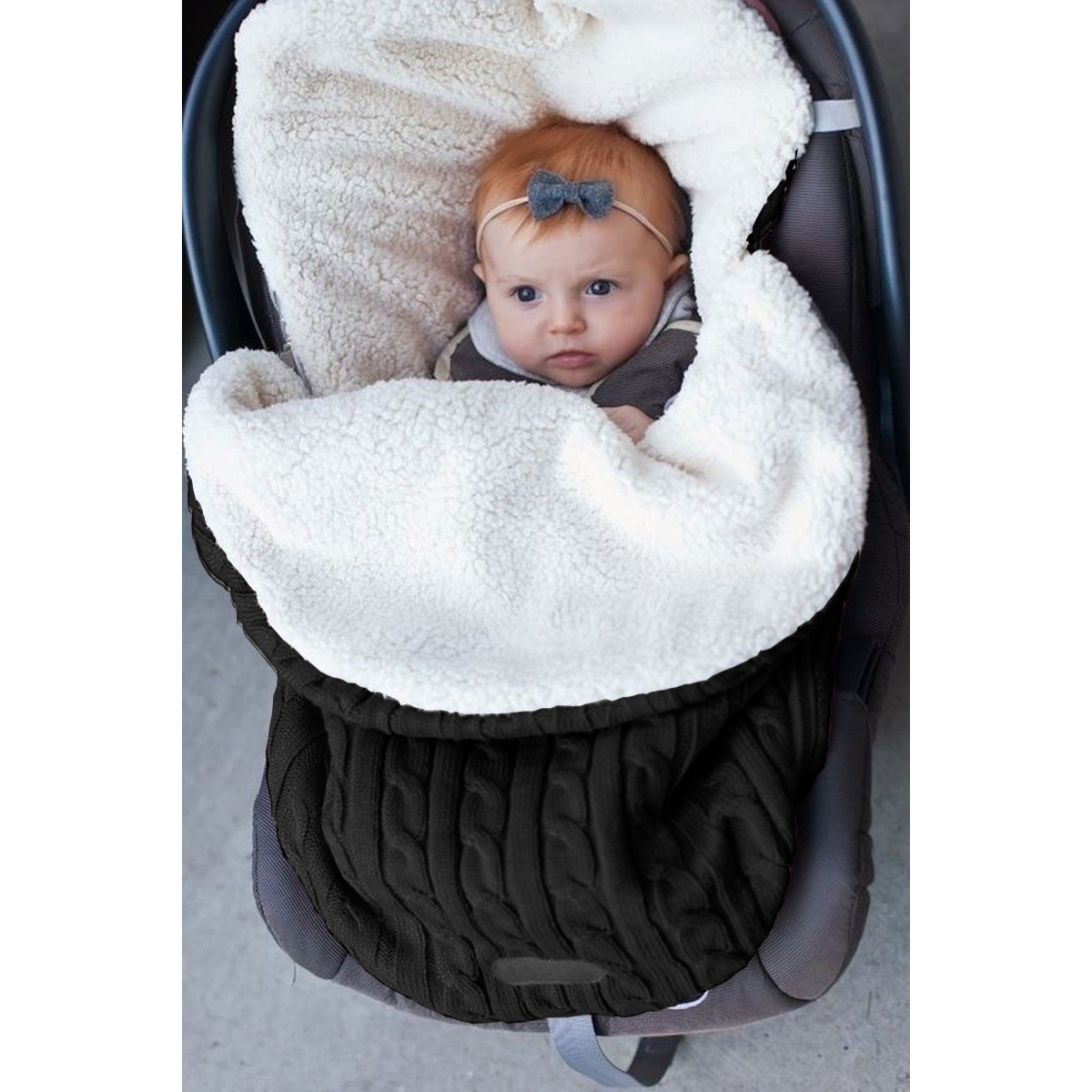 ins Newborn 0-12Months Baby Blanket For Bedding Stroller Super Soft Warm Infant Boys Girls Sleeping Bag Swaddle Wrap Manta Bebes
