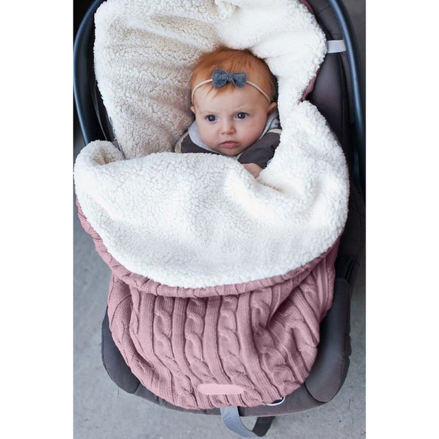 ins Newborn 0-12Months Baby Blanket For Bedding Stroller Super Soft Warm Infant Boys Girls Sleeping Bag Swaddle Wrap Manta Bebes