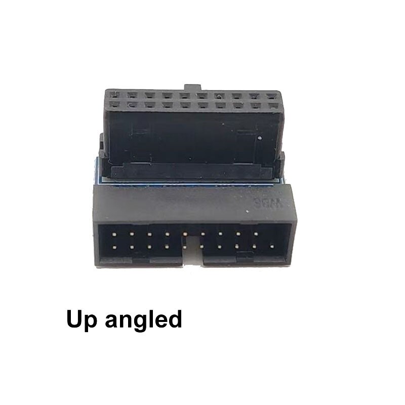 Desktop motherboard USB 3.0 20pin Male To Female Extension Adapter Angled 90 Degree for Motherboard Mainboard Connector Socket