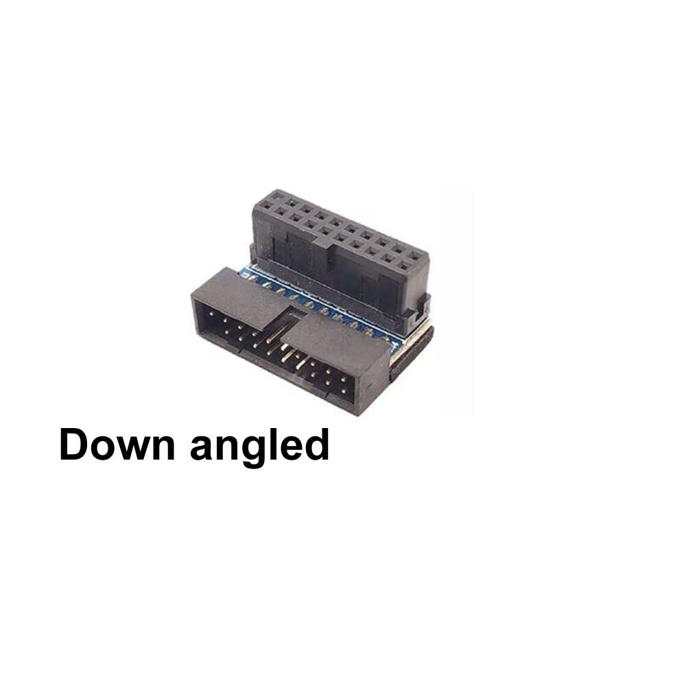 Desktop motherboard USB 3.0 20pin Male To Female Extension Adapter Angled 90 Degree for Motherboard Mainboard Connector Socket
