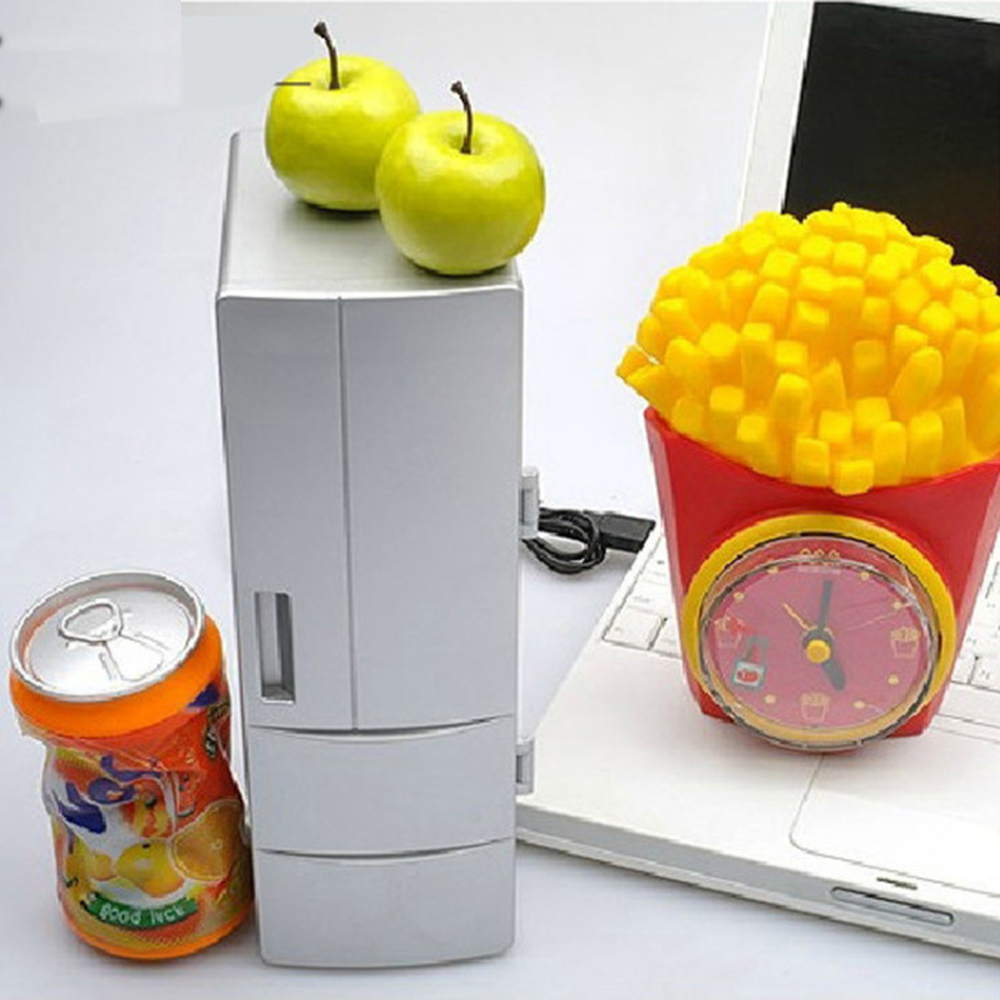 Mini USB Cooler / Warmer Refrigerator Portable Fridge Cooler Beverage Drink Cans for Car Laptop PC Computer Power Bank 2022