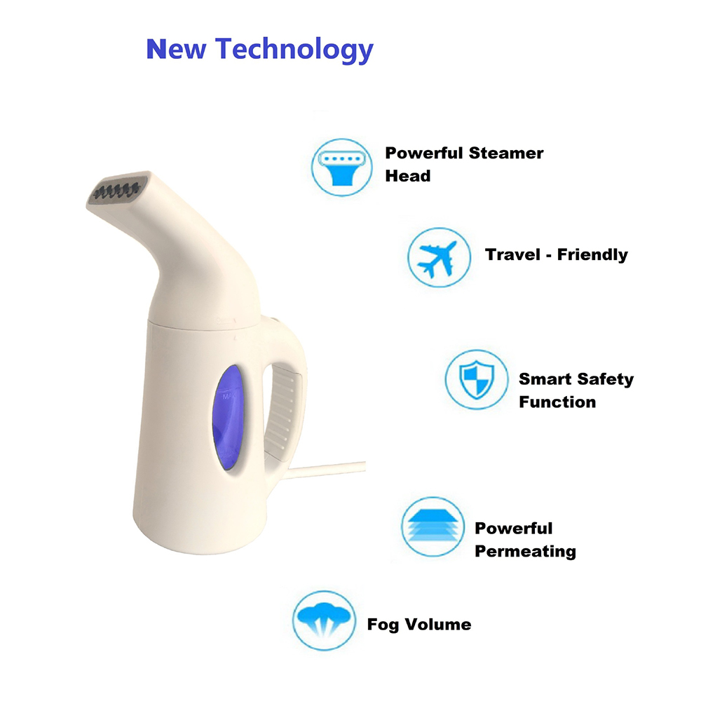 Handheld Garment Steamer 850W Household Fabric Steam Iron 120ml Mini Portable Vertical Fast-Heat for Clothes Ironing