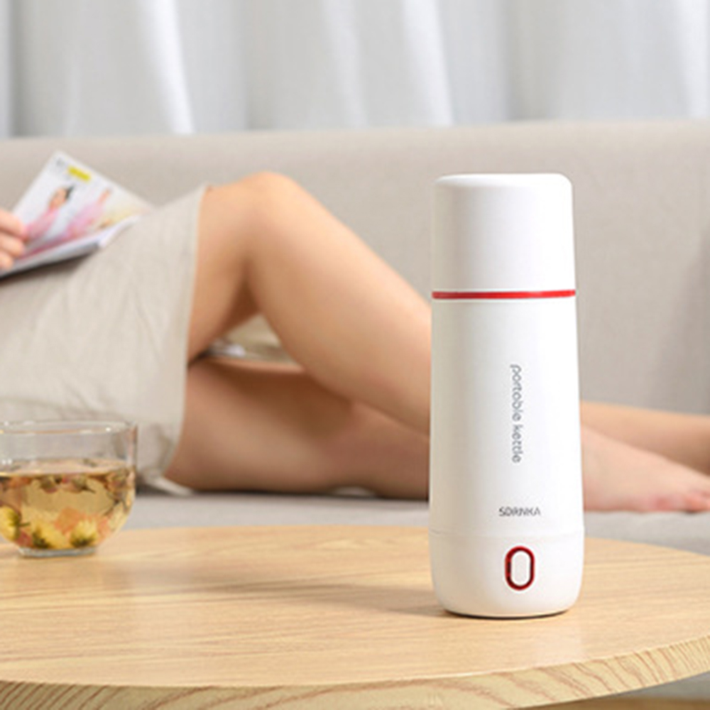 2022 Electric hot water cup portable water cup household travel kettle stainless steel thermal insulation small hot water cup
