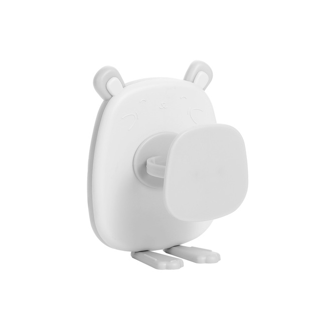 1PC Cute Toothbrush Holder Wall-mounted Electric Toothbrush Storage Rack Bathroom Space Saving Shelf Punch-free Storage Boxs