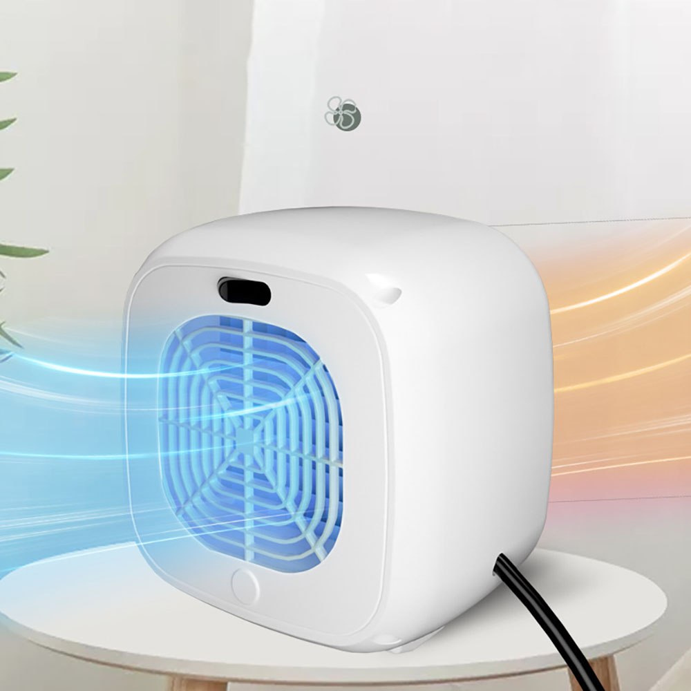 2022 800W Portable Electric Heater Desktop Fan Heater PTC Ceramic Heating Fan Heater Home Office Winter Heater