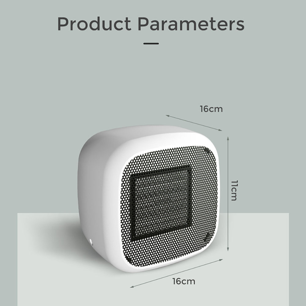 2022 800W Portable Electric Heater Desktop Fan Heater PTC Ceramic Heating Fan Heater Home Office Winter Heater