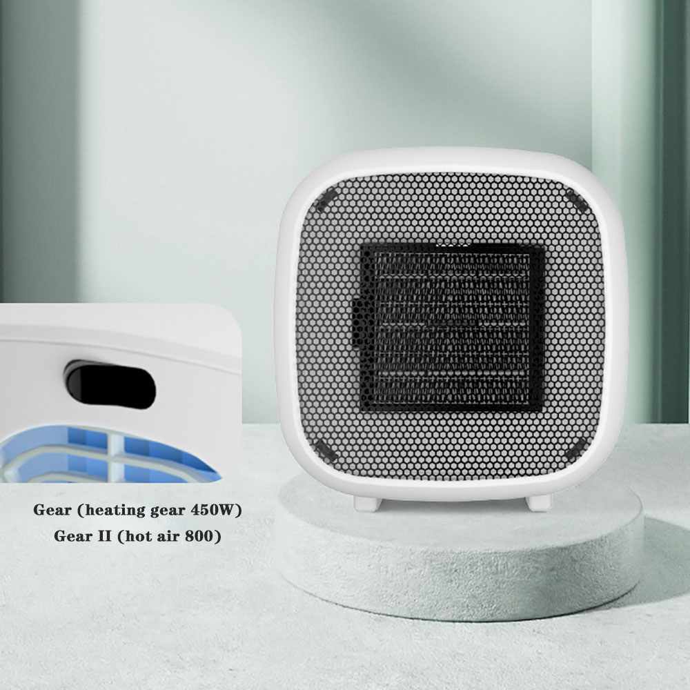 2022 800W Portable Electric Heater Desktop Fan Heater PTC Ceramic Heating Fan Heater Home Office Winter Heater