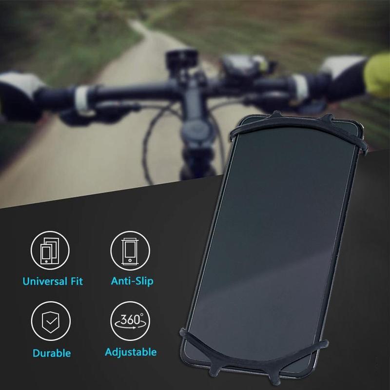 Adjustable Silicone Bike Phone Holder Bicycle Mobile Cellphone Holder Motorcycle Phone Mount FOR Sram Garmin