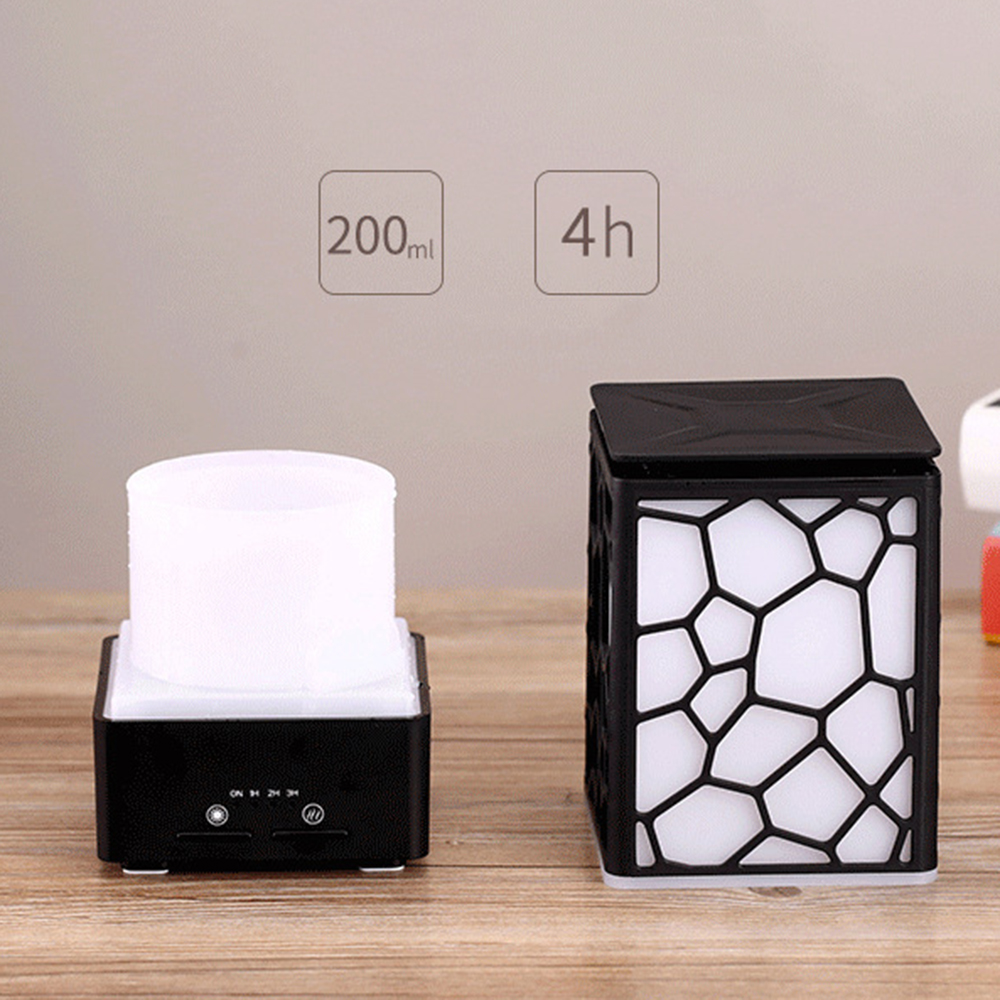 USB Water Cube Ultrasonic Humidifier Aromatherapy Nano Spray Aroma Essential Oil Diffuser Car Cool Mist Maker Night Light Home
