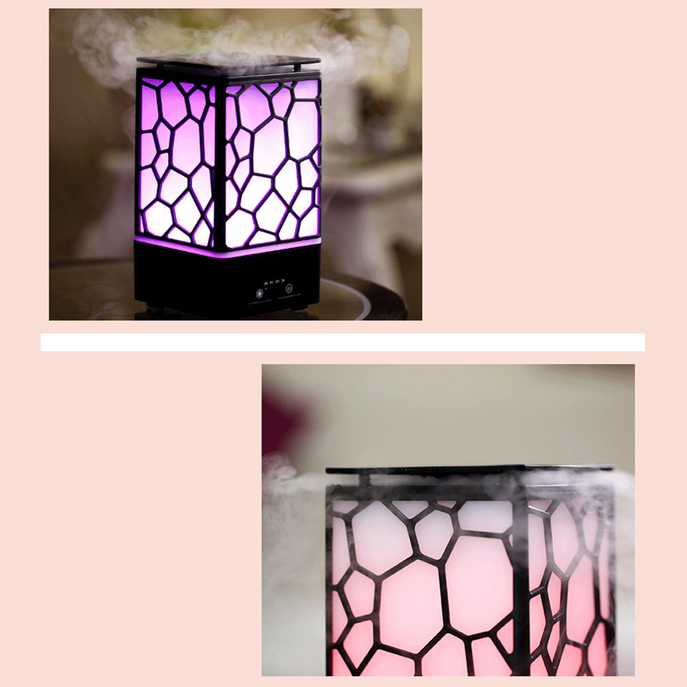USB Water Cube Ultrasonic Humidifier Aromatherapy Nano Spray Aroma Essential Oil Diffuser Car Cool Mist Maker Night Light Home