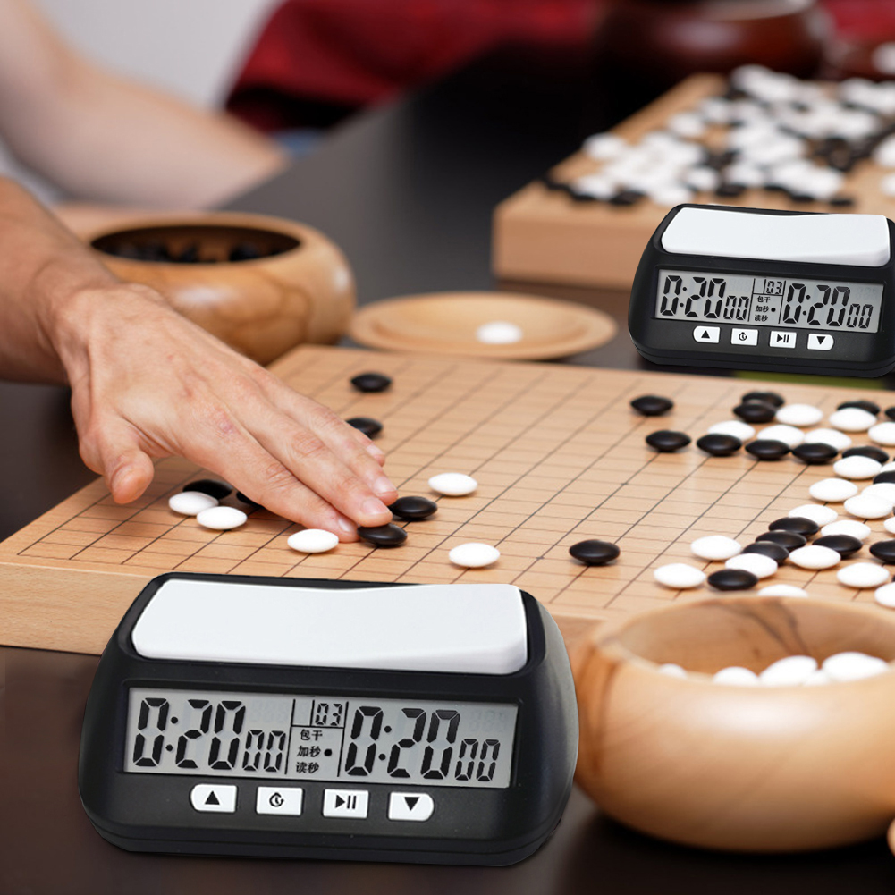 Digital Professional Chess Clock Count Up Down Timer Sports Electronic Chess Clock I-GO Competition Board Game Chess Watch