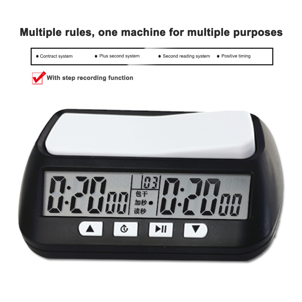 Digital Professional Chess Clock Count Up Down Timer Sports Electronic Chess Clock I-GO Competition Board Game Chess Watch