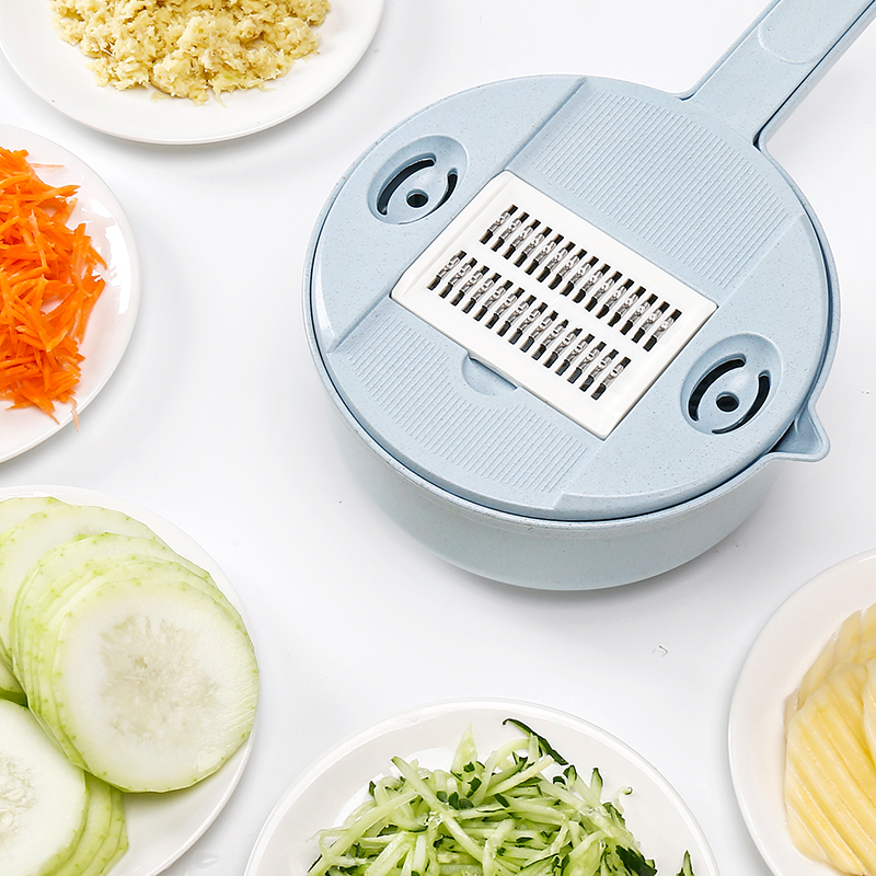 12 in 1 Vegetable Cutter Fruit Slicer Shredders Carrot Grater Chopper Gadgets Slicer Peeler Drain Basket Kitchen Accessories