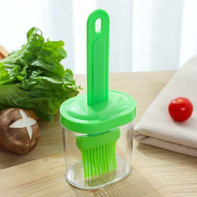Silicone Oil Brush Temperature Resistant Oil Bottle Baking Pancake Barbecue Cooking BBQ Grilling Accessories Tool Kitchen Gadget