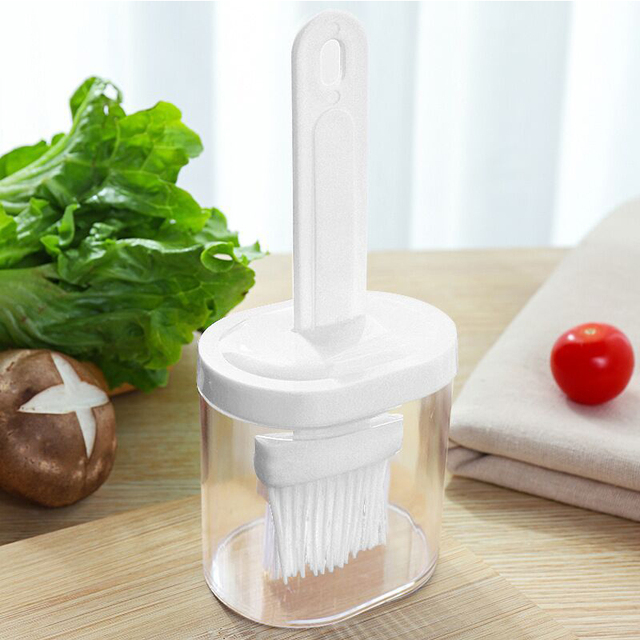 Silicone Oil Brush Temperature Resistant Oil Bottle Baking Pancake Barbecue Cooking BBQ Grilling Accessories Tool Kitchen Gadget