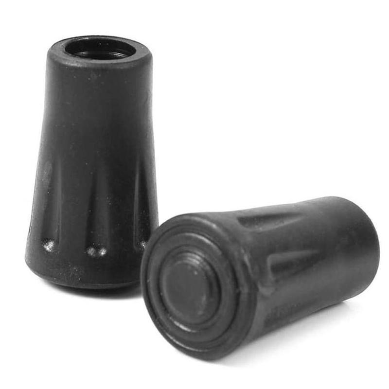 Rubber Antiskid Walking Stick Crutch Cane Bottom Pads Cane Cover Protector Climbing Hiking Trekking Pole Tip 12mm X39mm