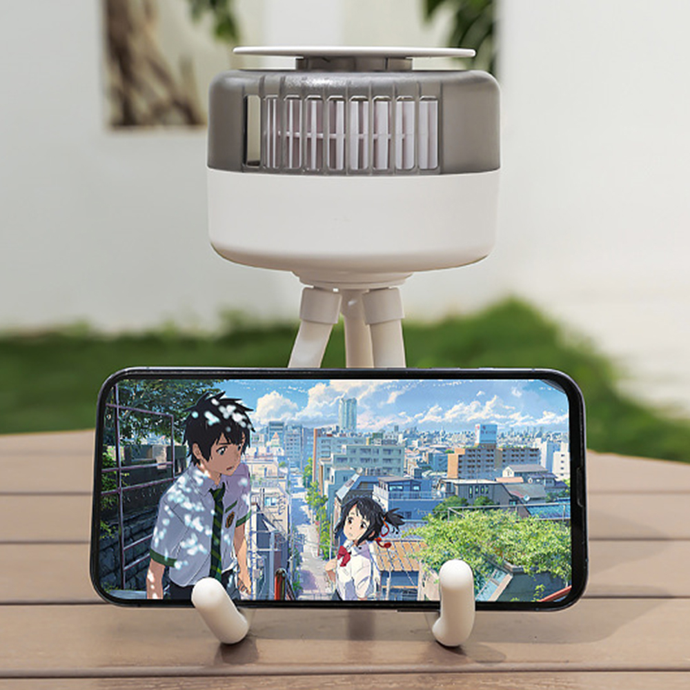 Mini Flexible Mosquito Repellent Fan Portable Handheld Rotation Cooling fan USB Rechargeable Air Conditioner Outdoor 3 Gear Camp