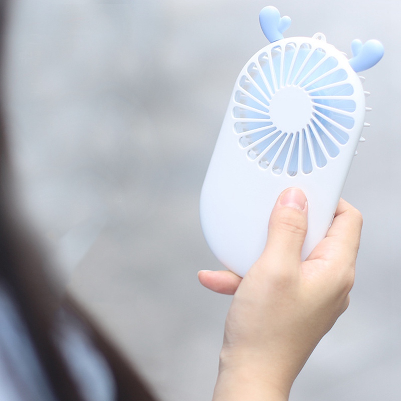 Cute Handheld Fan Office Desk Top USB Chargeable Portable Dormitory Mini Fan Student Office Small Cooling Fan for Travel Summer