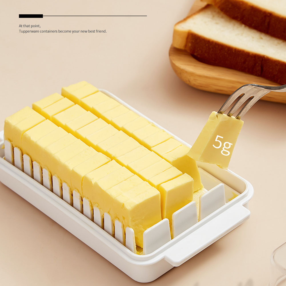 Breakfast Butter Cutting Box Large-capacity Transparent Cheese Storage Cutter Refrigerator Removable Kitchen Baking Tools