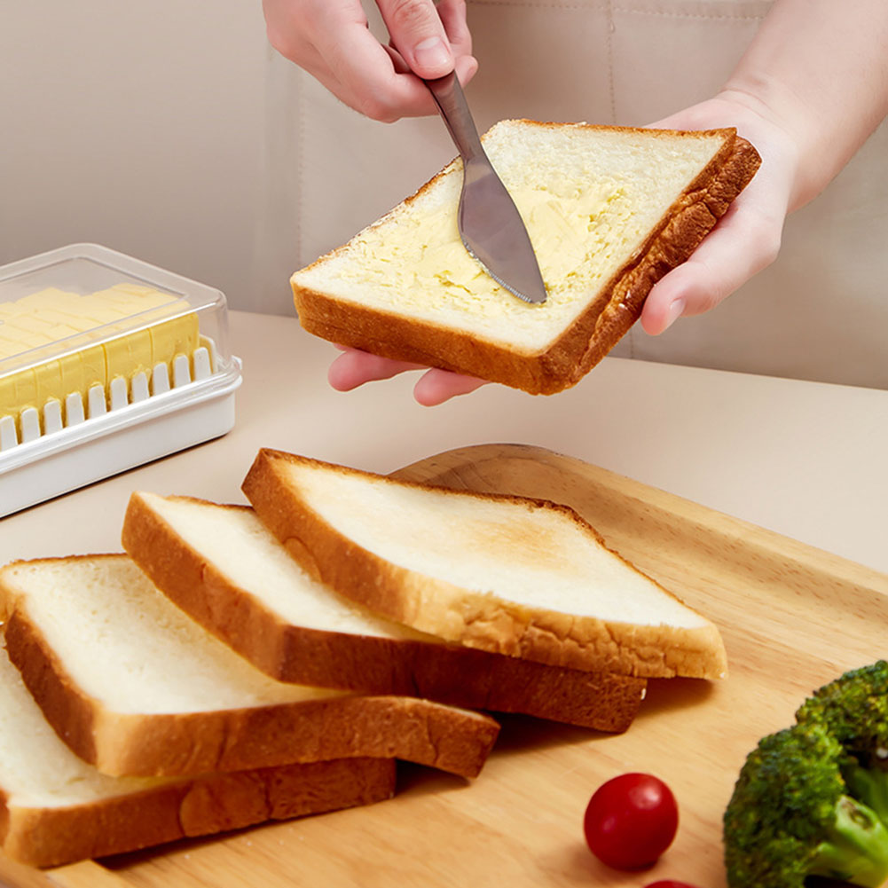 Breakfast Butter Cutting Box Large-capacity Transparent Cheese Storage Cutter Refrigerator Removable Kitchen Baking Tools
