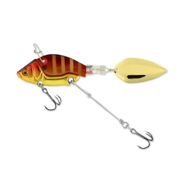 Rotating Metal VIB vibration Bait Spinner Spoon Fishing Lures 13.6g 4.4cm Jigs Trout Winter Fishing Hard Baits Tackle Pesca 1Pcs