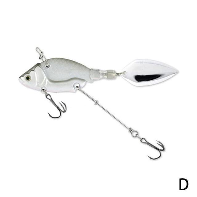 Rotating Metal VIB vibration Bait Spinner Spoon Fishing Lures 13.6g 4.4cm Jigs Trout Winter Fishing Hard Baits Tackle Pesca 1Pcs