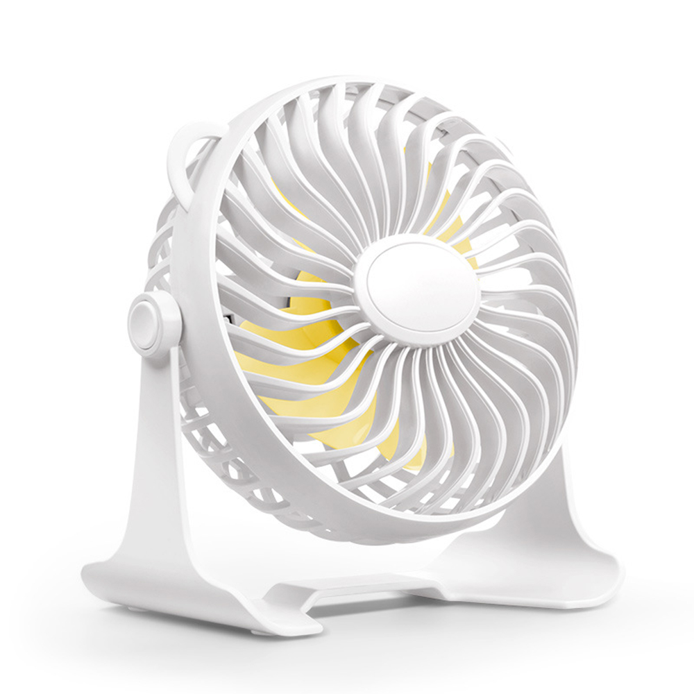 3 Gear Mini USB Desktop Fan Portable Cooling Fan Table Personal 360 Rotation Adjustable Angle for Office Household Travel Car