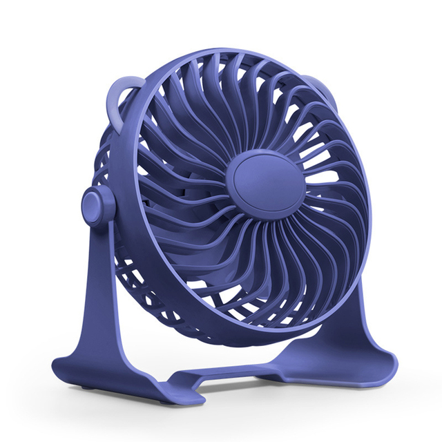 3 Gear Mini USB Desktop Fan Portable Cooling Fan Table Personal 360 Rotation Adjustable Angle for Office Household Travel Car