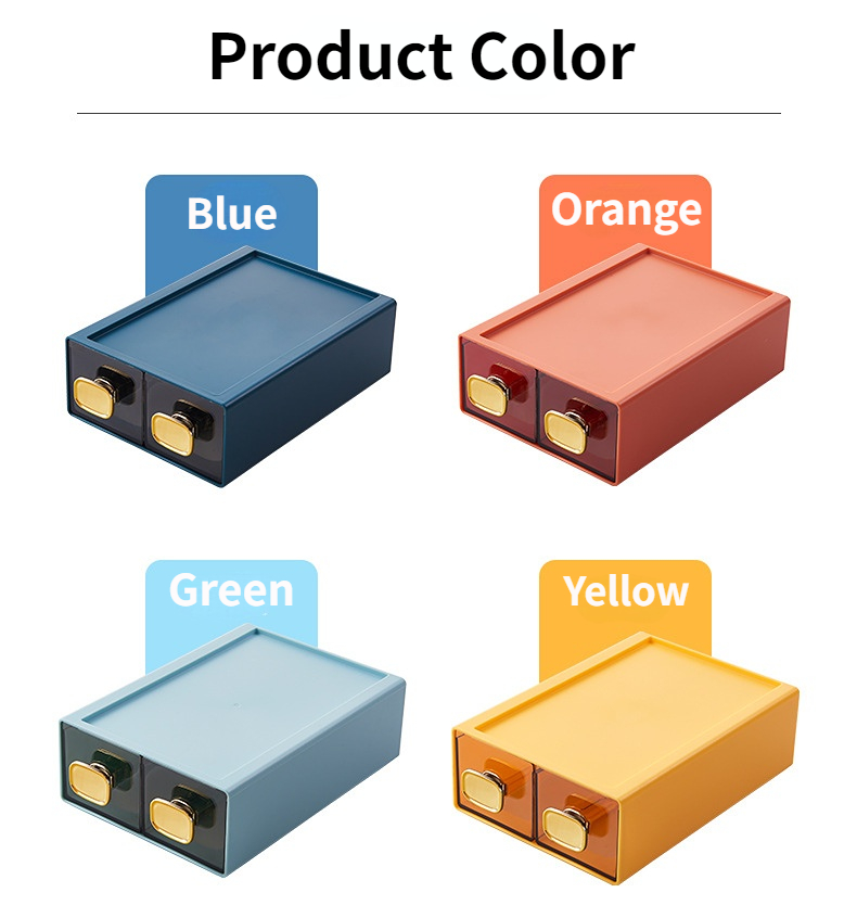 Ins 1PC Plastic Storage Box Drawer Storage Container Desktop Cosmetic Storage Basket Home Office Organizer Box