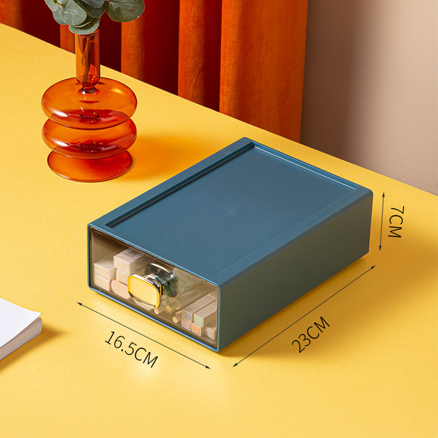 Ins 1PC Plastic Storage Box Drawer Storage Container Desktop Cosmetic Storage Basket Home Office Organizer Box
