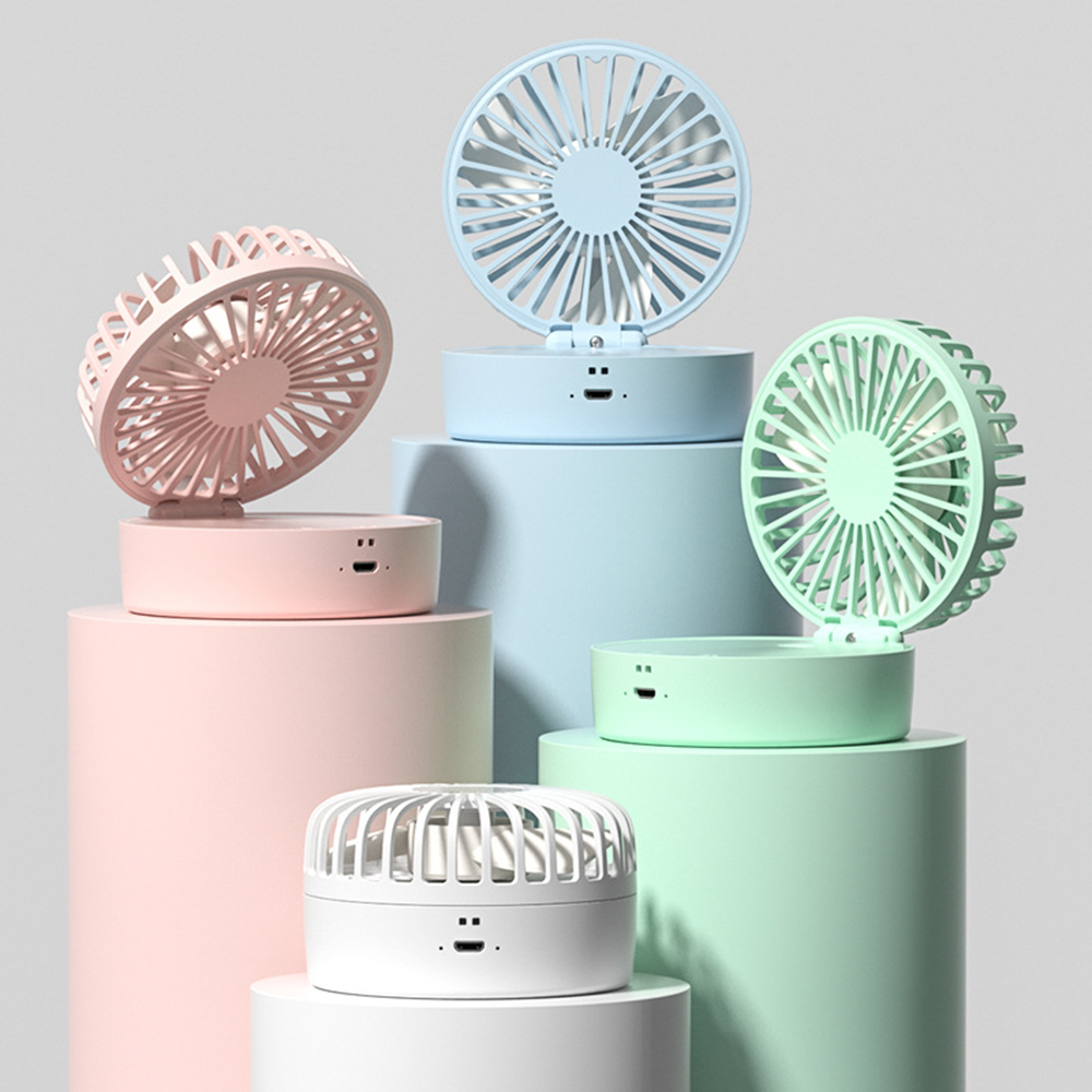 Folding Water Cooling Fan Potable Mini Humidify Air conditioner USB Table Cooler Fan With 7 Night lights Desktop Fan Spray Gift