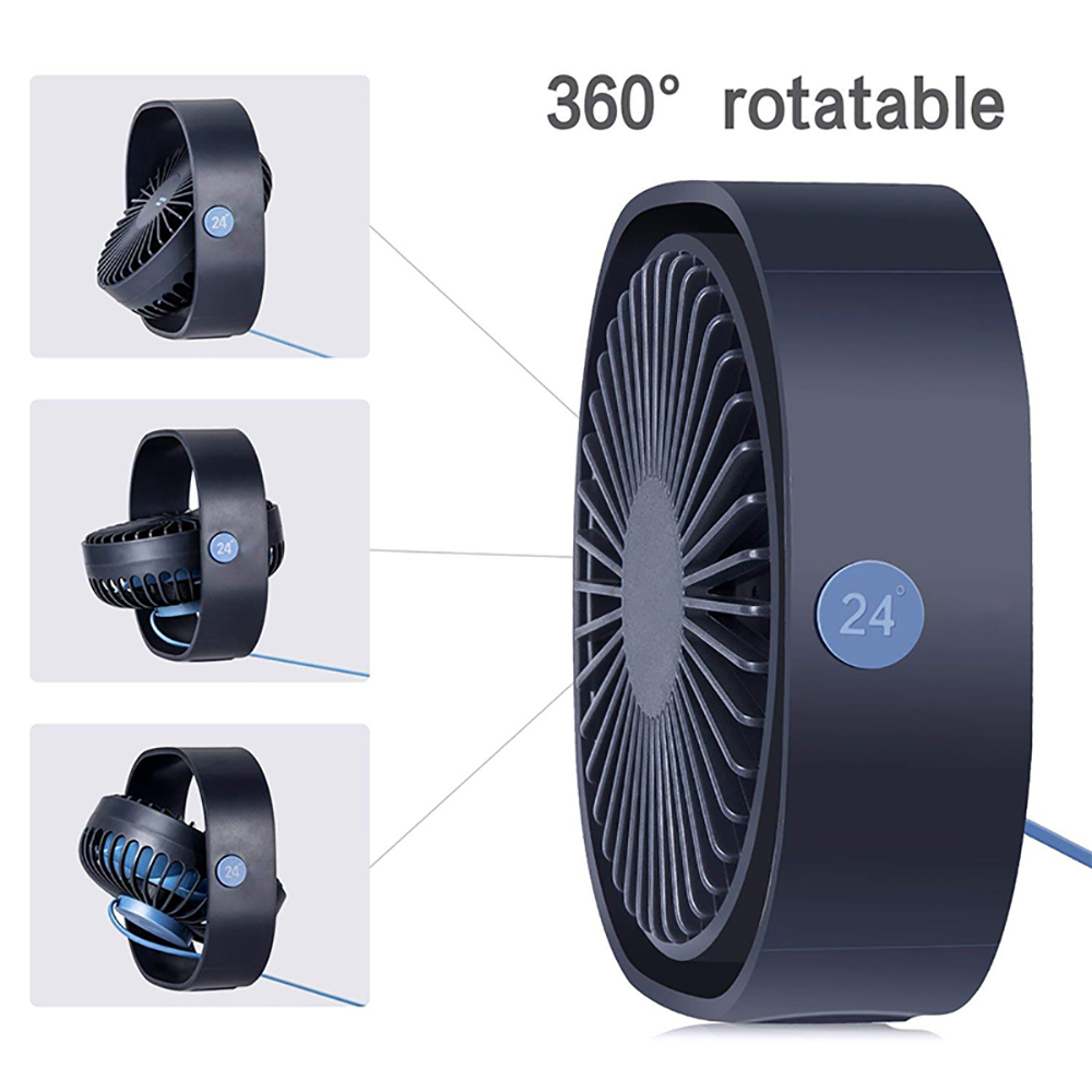 2022 Mini USB Table Desk Personal Fan 360 Degree Rotation Ultra-Quiet Third Gear Speed USB Cooling Fans