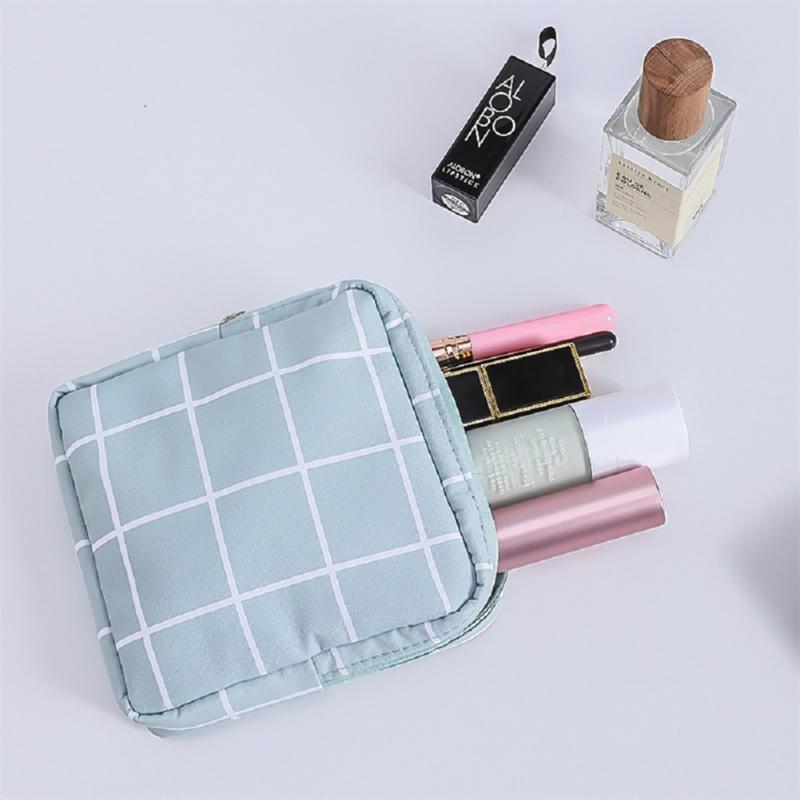 Ins Small Cosmetic Bag Girl Lipstick Bag Make Up Organizer Bag Makeup Pouch Sanitary Pads Storage Bags Toiletry Beauty Case
