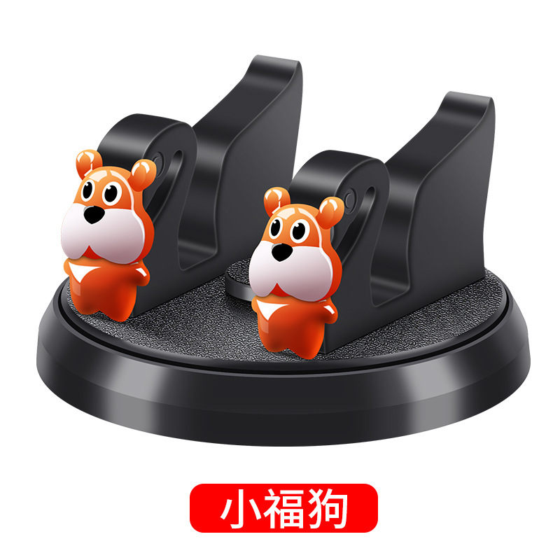 Creative cute doll car mobile phone bracket Style 360 Degrees Rotatable Round Base Easy Mount Goose Shape Car Phone Holder for iPhone, Samsung Phone, Universal Phone