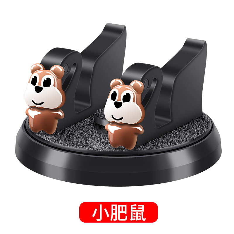 Creative cute doll car mobile phone bracket Style 360 Degrees Rotatable Round Base Easy Mount Goose Shape Car Phone Holder for iPhone, Samsung Phone, Universal Phone