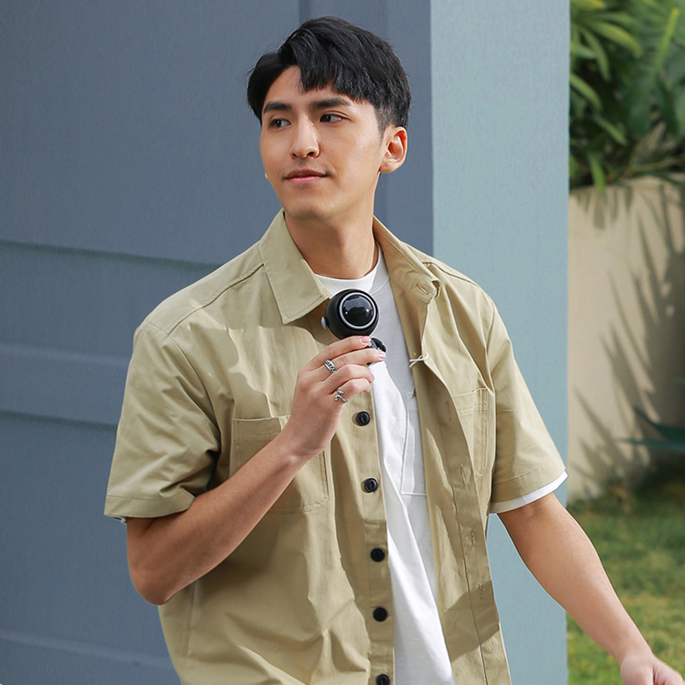 Usb Handheld Small Fan Portable Outdoor Handheld Charging Mini Creative Hanging Neck 2022 New Creative Hot Sale Black White