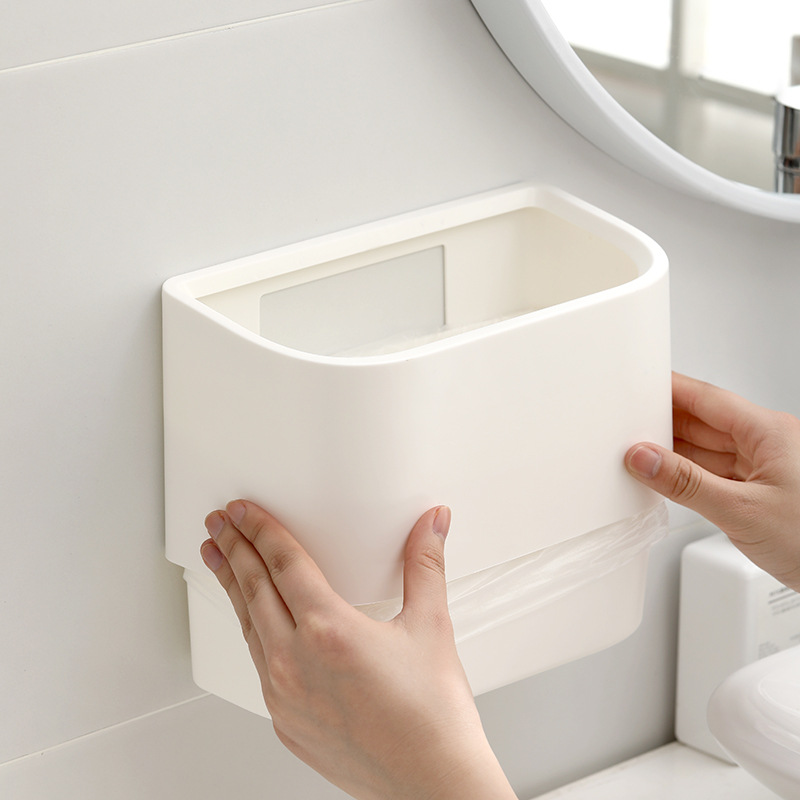 1Pc Multifunction Kitchen Garbage Can Kitchen Cabinet Door Hanging Trash Bin and Wall Mounted Waste Bin Clean Organization