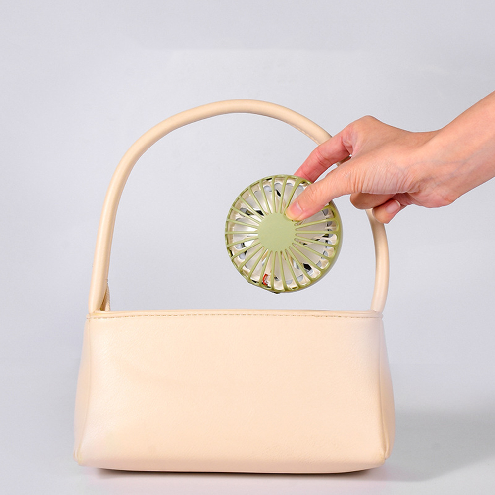 Potable Pocket Cooling Fan 2 in 1 Mini USB Rechargeable Folding Cooler Fan With Makeup Mirror LED Night lights Gifts Ventilador