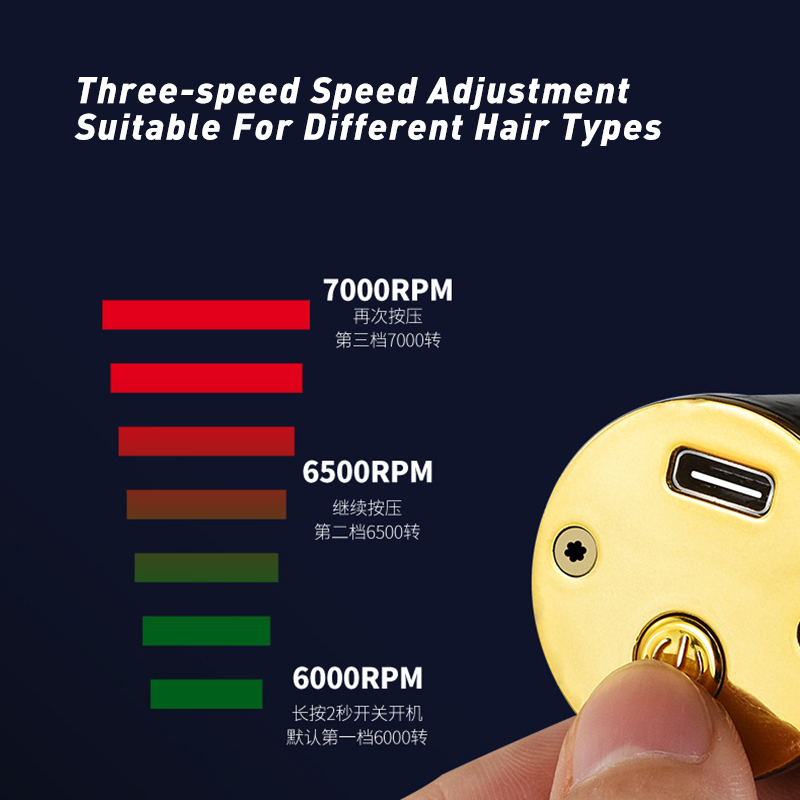 T Knife Electric Hair Clipper Professional LED Display Men Hair Clipper 3 Levers Adustable Hair Cutting Machine USB Rechargeable