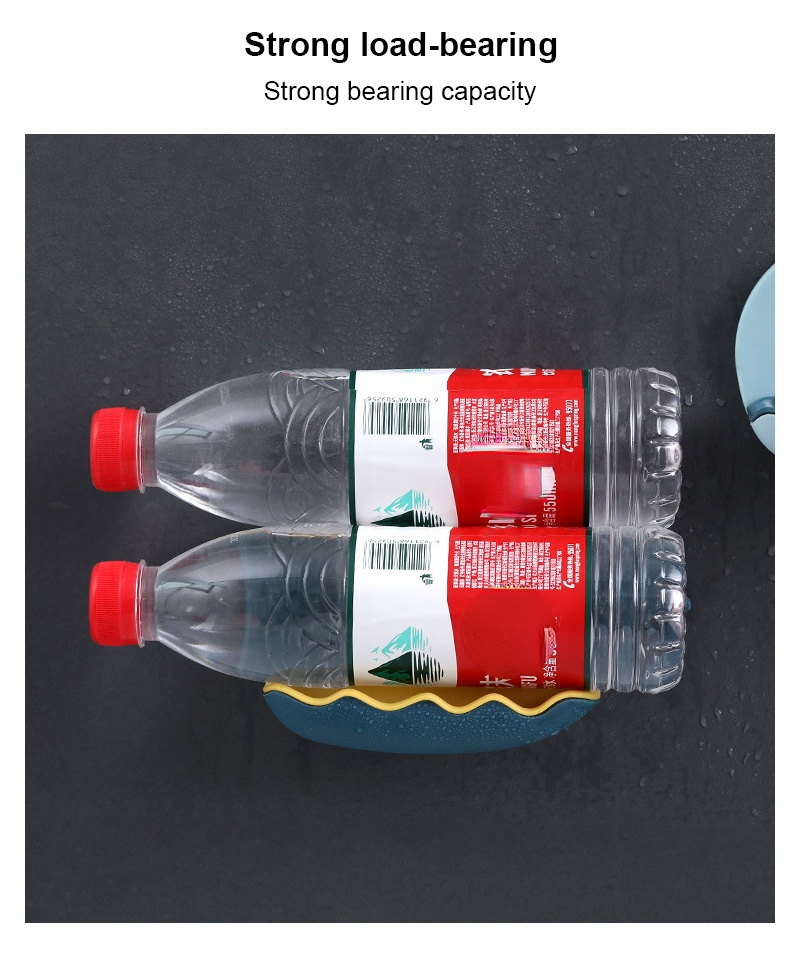 Cute Whale Shaped Punch-free Soap Box Bathroom Drain Soap Holder Bathroom Wall Hanging Rack Bathroom Storage Shelves