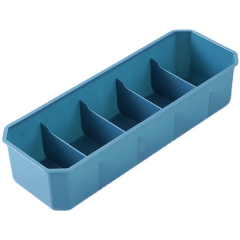 5 Grids Compartment Divided Drawer Organizer Divider Underwear Clothes PP Box Closet for Case Ties Socks Bra Storage Bin For