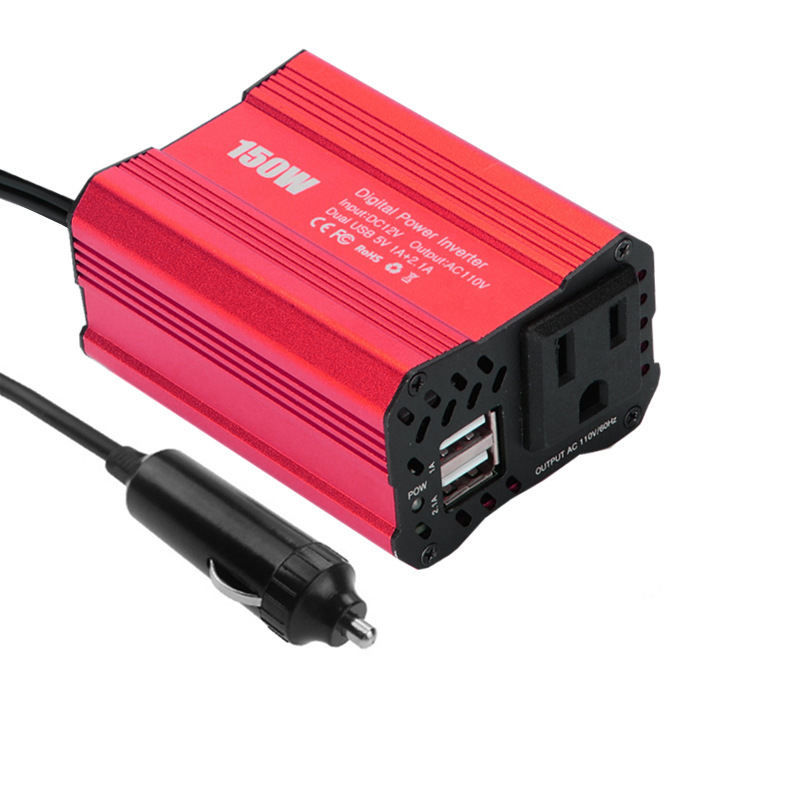 150W Power Inverter Car DC 12 V Converter To 220 V 2 USB Charger EU US JP Socket 12 V 110 V Auto Inversor