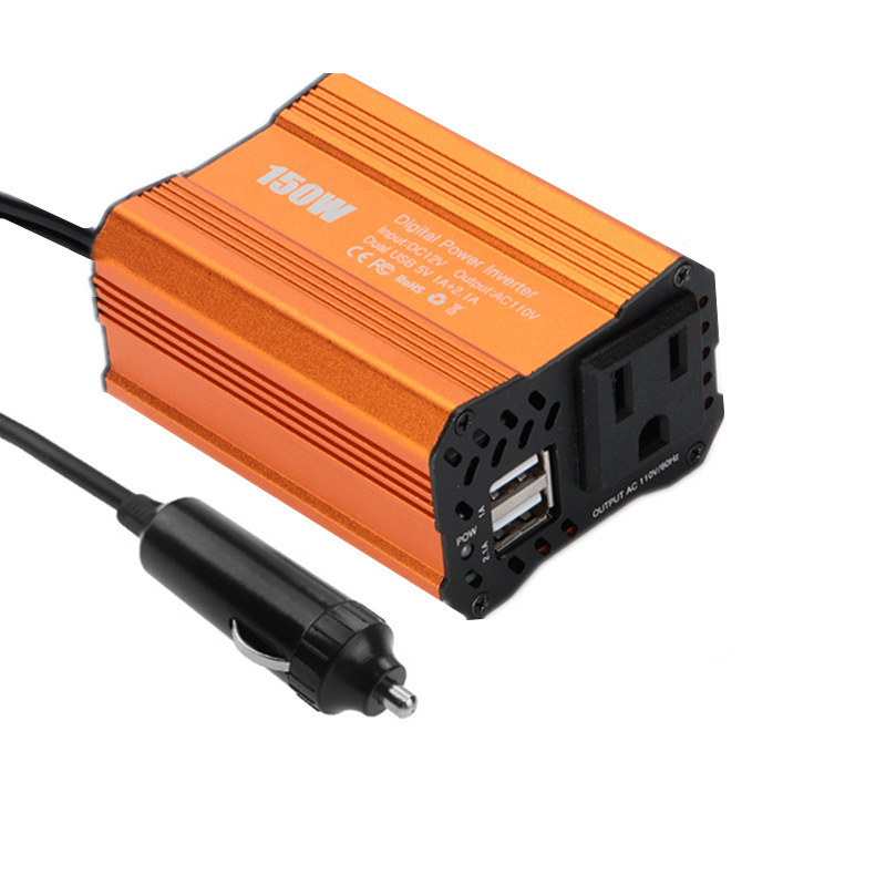 150W Power Inverter Car DC 12 V Converter To 220 V 2 USB Charger EU US JP Socket 12 V 110 V Auto Inversor