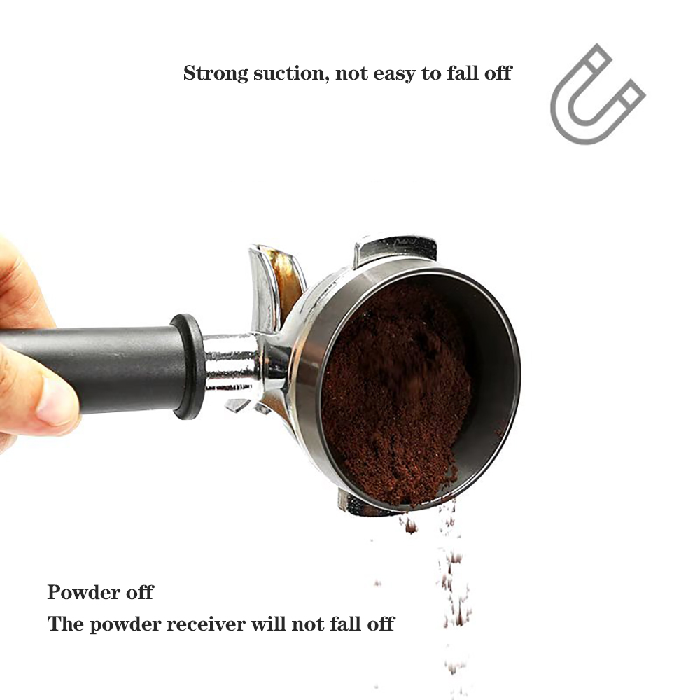 51/53/58/Mm Stainless Steel Intelligent Dosing Ring Brewing Bowl Coffee Powder For Espresso Barista Funnel Portafilter