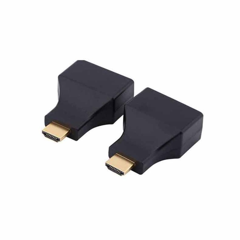 Hdmi dual network cable extender compatible Over RJ45 CAT5e CAT6 UTP LAN Ethernet Balun Extender Repeater-1080p3D HD Dropshipping