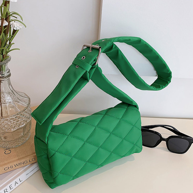 New Fashion Space Pad Cotton Women Shoulder Bags Winter Nylon Padded Quilted Shopper Bags Female Casual Crossbody Bags Handbags