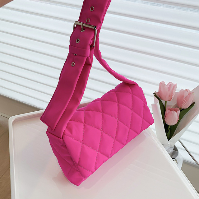 New Fashion Space Pad Cotton Women Shoulder Bags Winter Nylon Padded Quilted Shopper Bags Female Casual Crossbody Bags Handbags