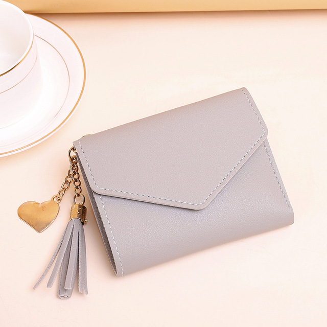 Short Tassel Wallet for Women Fashion Purse Female Mini Wallets Students Chic Purse Female Small Wallet for Girl Coin Purse