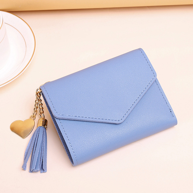 Short Tassel Wallet for Women Fashion Purse Female Mini Wallets Students Chic Purse Female Small Wallet for Girl Coin Purse